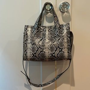 Massaccesi Daphne Python Print Leather Bag